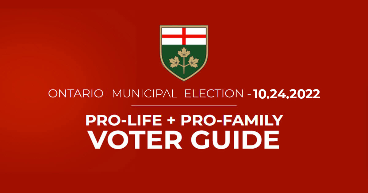 Vote ProLife Ontario Municipal